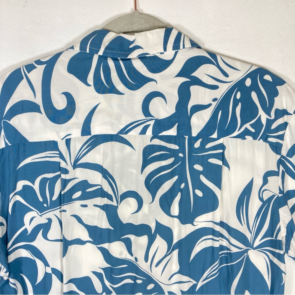 Kalaheo Hawaiian Aloha Shirt Small Reverse Print USA Palm Flowers Leaves Floral - Picture 13 of 15